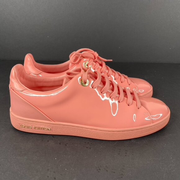 Louis Vuitton Pink Patent Leather Front Row Sneakers Size 36.5 - Picture 1 of 11